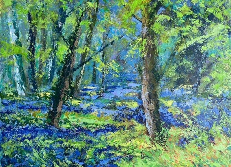 Bluebell Glade - In Thick & Thin Acrylics