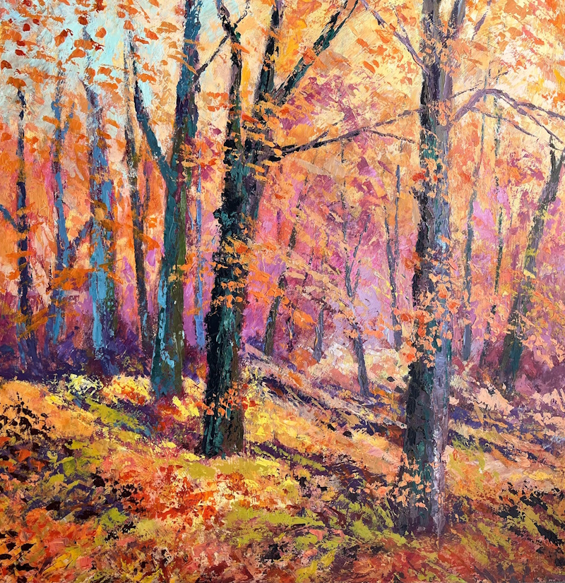 Autumn Woodland - In Thick & Thin Acrylics