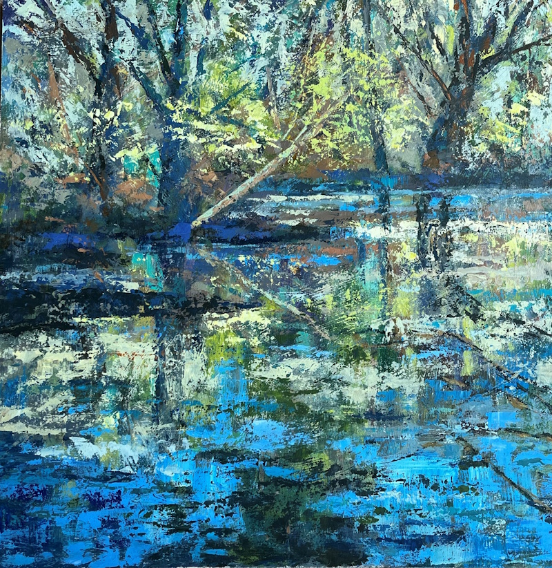 Winter Landscape - In Thick & Thin Acrylics